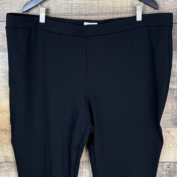 Haute Hippie Tribe Black Ponte Pants Lace Up Ankle Size 2X - Picture 2 of 10